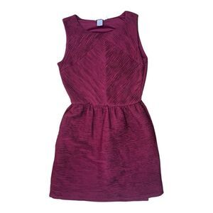 Halo Purple Pleated Mini Dress Sz M